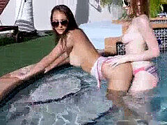 Mamada, Grupo, Besar, Masturbación, Afeitado, Adolescente