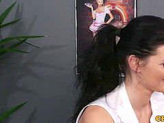 Mamada, Cfnm, Europeo, Corridas faciales, Dominacion femenina, Humillación, Amante, Voyeur