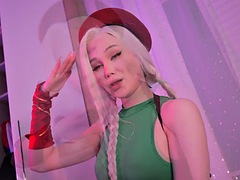 美女, デカチン, ディルド, フェティッシュ, 一人, おもちゃ