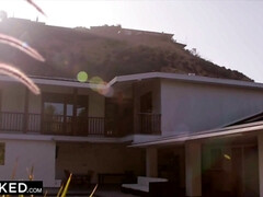 Gros cul, Blonde, Sucer une bite, Tromperie, Faciale, Lingerie, Homme homme femme, Petite femme