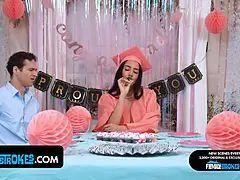 Papa, Queue, Énorme, Fête, Douche, Surprise, Plan cul à trois, Nénés