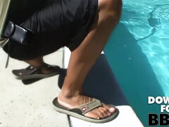 Anal, Culo, Negro, Mamada, Polla, Orgasmo, Piscina, Sexo fuerte