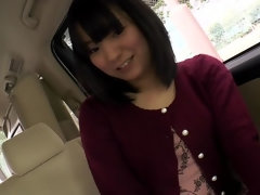 Asiático, Coche, Pareja, Japonés, Bragas