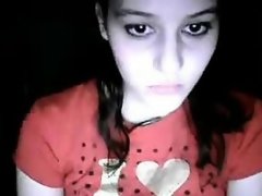 Brunette brune, Doigter, Masturbation, Solo, Webcam