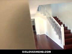Blonde young stripper step sister Kate Kennedy gets nailed by her crazy step step-brother point of view