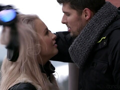 Passionate Couple Outdoor Snow Porn Scene