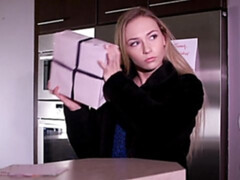 Blonde, Béant, Masturbation, Solo, Jarretelles, Adolescente, Nénés, Jouets