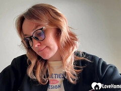 ビッチ, ボンデージ, フェティッシュ, 眼鏡, 自家製, 赤毛, ストッキング, 生徒