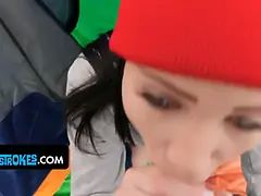 18, 素人, フェラチオ, 茶髪の, イく瞬間, 手コキする, Hd, オナニー