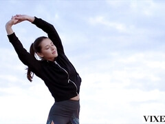 Парочка, Натуральные сиськи, На природе, Развязные