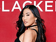 アジア人, デカ尻, デカチン, デカパイ, フェラチオ, 茶髪の, バック, ガリガリ