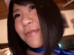 Stunning breasty Japanese tart acting in hot cosplay XXX video