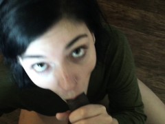 Leie, Blasen, Braunhaarige, Spermaladung, Hd, Interrassisch, Pov