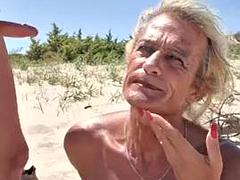 Leie, In den arsch, Strand, Blasen, Schwul, Freundin, Öffentlich, Transfrau