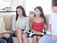 フェラチオ, 茶髪の, バック, グループ, Hd