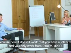 Enthousiasteling, Kont, Pijpbeurt, Hondjeshouding, Vrouw, Handbeurt, Likken, Kantoor