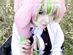 Mitsuri Kanroji Demon Slayer Cosplay Blowjob & Fingering - VyvaVega Big Tit BBW Doggy Style Cumshot
