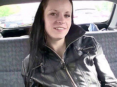 Leie, Blasen, Braunhaarige, Auto, Tschechisch