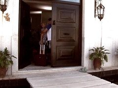 茶髪の, 巨乳な, イマラチオ, チン, レズビアン, 天然, 三人, オッパイの