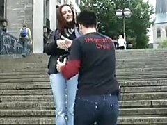 Grosse bite, Faciale, Allemand, De plein air, Public, Chatte, Réalité, Adolescente