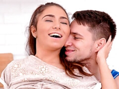 Aesthetic brunette with nice tits Kandy Kors screwed in the ass