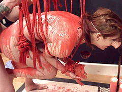 アナル, アスtoマウス, 緊縛, ボンデージ, 服従, エクストリーム, 赤毛, コキ