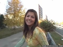 Enthousiasteling, Lieveling, Bruinharig, Hardcore, Pornster, Gezichtspunt, Openbaar, Tiener