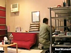 Asiático, Engañando, Peludo, Ama de casa, Maduro, Mamá, Espía, Esposa