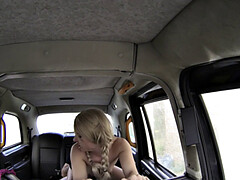 Blondine, Blasen, Stiefel, Hundestellung, Fingern, Zopf, Muschi