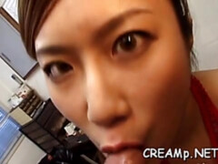 Spicy perfection rarako matsushima finishes off while railing