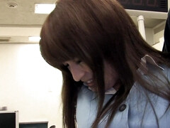 Arsch, Blasen, Braunhaarige, Viele männer bespritzen eine frau, Hardcore, Hd, Japanische massage, Büro