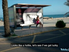 Kont, Grote kont, Pijpbeurt, Bruinharig, Rondborstig, Stel, Buiten, Openbaar