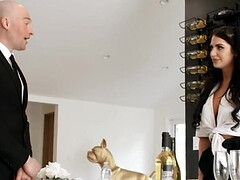 美女, デカチン, デカパイ, フェラチオ, 茶髪の, イく瞬間, 手コキする, ポルノスター