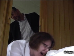 素人, お尻, 美女, 緊縛, 自家製, お仕置き, スパンキング, オッパイの
