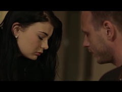 Gros seins, Noire, Sucer une bite, Couple, Doigter, Talons, Mamelons, Voyeur