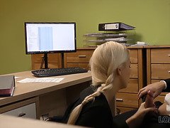 Beauté, Blonde, Sucer une bite, Plantureuse, Léchez, Masturbation, Pov, Chatte