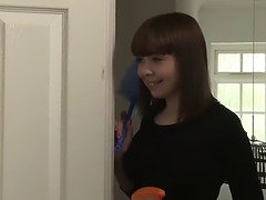 ぽっちゃり, デカパイ, ブロンド, フェラチオ, 巨乳な, お婆さん, 自然山雀, 三人