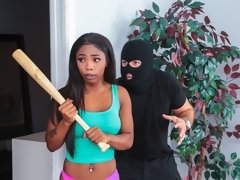 Gros cul, Gros seins, Noire, Attrapée, Interracial, Piercing, Adolescente, Nénés