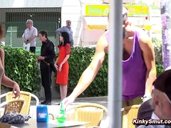 Sadomasoquismo, Amarrada, Dominación, Europeo, Grupo, Sexo duro, Público, Voyeur