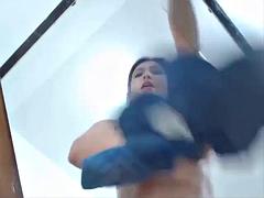 Leie, Tussi, Braunhaarige, Spermaladung, Süss, Masturbation, Spielzeuge