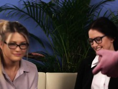 Blond, Brits, Bruinharig, Naakte man aangeklede vrouw, Hd, Trio