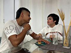 I Invite My Big Ass Latina Stepsister to Eat Dessert and She Ends up Eating My Huge and Delicious Cock
