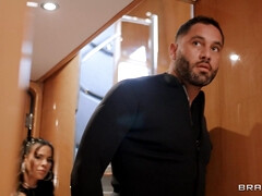 Exotic wet Latina brunette pleasures 3 horny studs on yacht - foursome outdoors