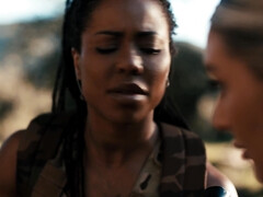 デカパイ, 黒人, フェラチオ, ボンデージ, チン, 黒人, 乱交, 異人種間