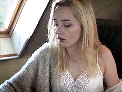 18 ans, Sucer une bite, Tir de sperme, Chatte, Suçant, Adolescente