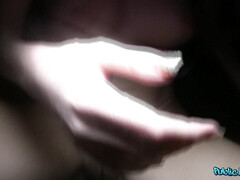 Amateur, Mamada, Pajear, Al aire libre, Pov, Público