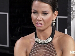 Backdoor Gaping: Anal Sex with Tanned Leggy Brunette Chloe Lamour and Christian Clay