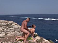 Plage, Beauté, Doigter, Allemand, Branlette thaïlandaise, Hard, De plein air, Public