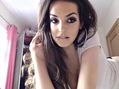 素人, デカパイ, シーメール, オッパイの, ウェブカメラ