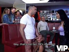 Zwart, Man die toekijkt, Europees, Hd, Openbaar, Swinger, Tatoeage, Vrouw